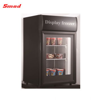 Counter Top Glass Door Freezer Ice Cream Display Freezer